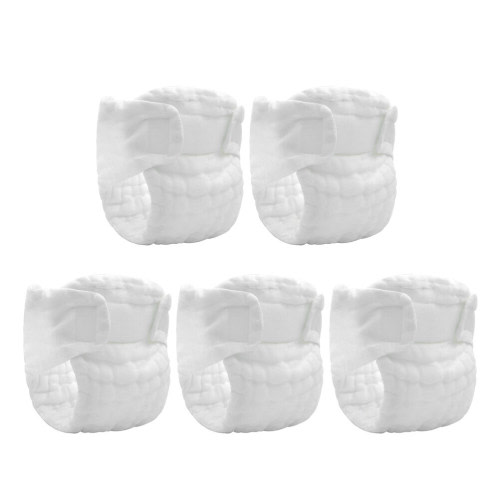 landege 5pcs Cloth Diapers Washable Newborn Cloth Diapers Reusable Baby Diapers