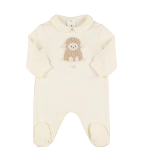 Boucle Lamb Collared Footie | Danrie