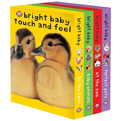 Bright Baby Touch & Feel Boxed Set: On the Farm, Baby Animals, At the Zoo and Perfect Pets (Bright Baby Touch and Feel)