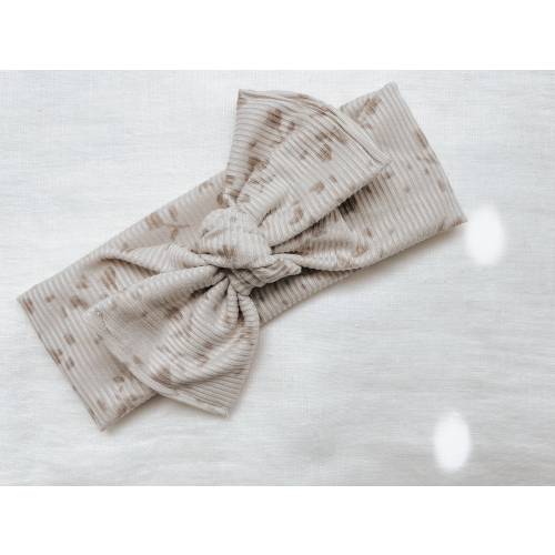 Dainty Floral Ribbed Baby Headwrap, Tie On Headwrap, Baby Bow Headband, Newborn Baby Bow, Knot Headband, Toddler Headbands