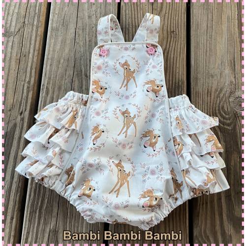 FREE SHIPPING! Vintage Style Baby Romper for Boy or Girl Inspired by Bambi