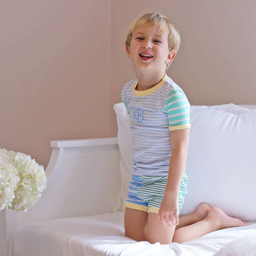 Colorblock Boy Short Pajamas
