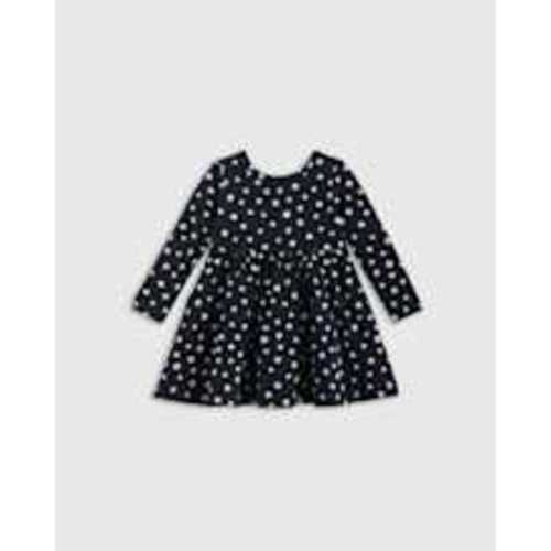 Organic Cotton Long Sleeve Skater Dress - Baby Girl