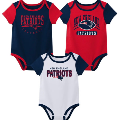 Outerstuff NFL Infant Unisex New England Patriots Variety 3-Pack Set – Fanletic