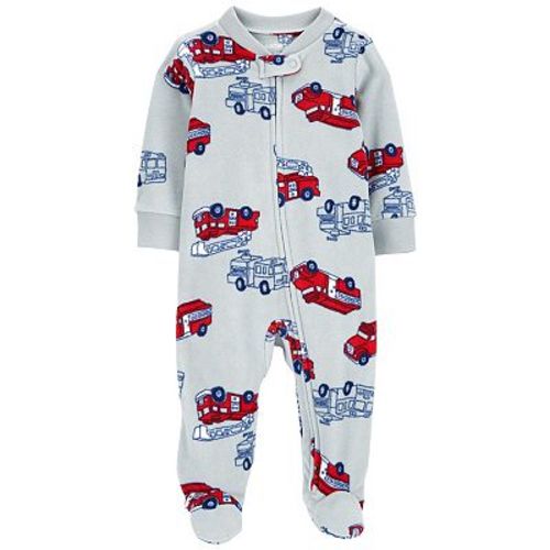 Baby Boy Carter's Firetruck Fleece Zip-Up Sleep & Play