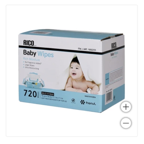 RICO Baby Wipes, 720-count