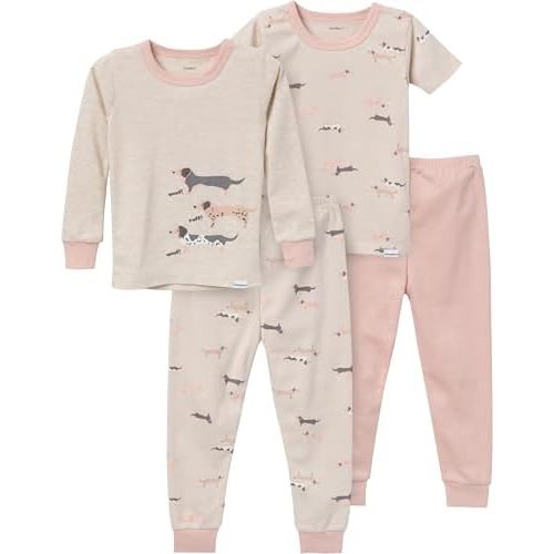 Gerber Unisex-Baby Toddler Snug Fit 4-Piece Pajama Set