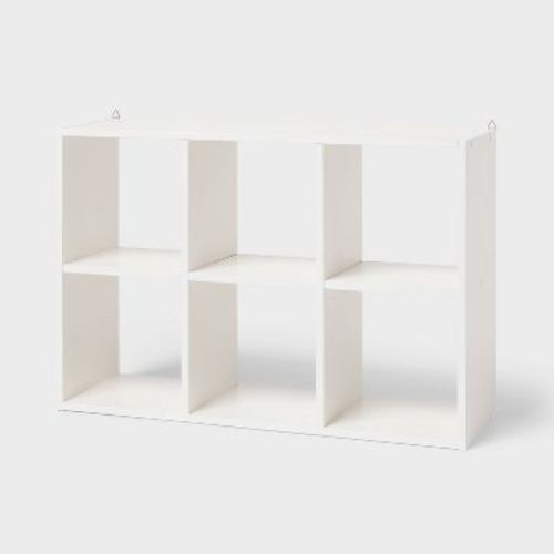 6" 6 Cube Mini Organizer White - Brightroom™