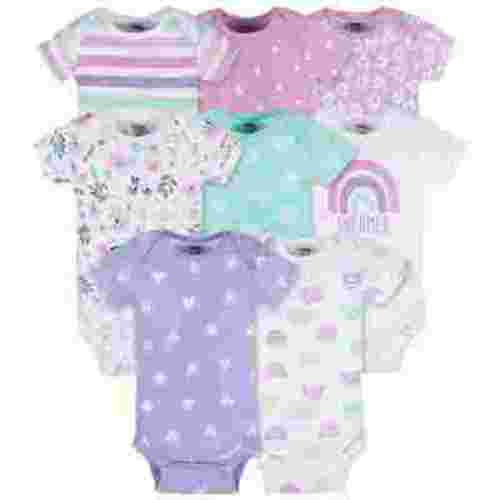 Onesies Brand Baby Girl Short Sleeve Bodysuits, 8-Pack, Sizes Newborn-12 Months