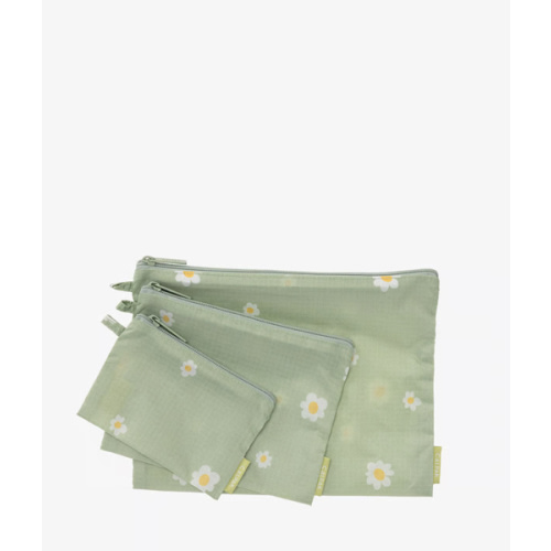 Compakt Zippered Pouch Set - Daisy