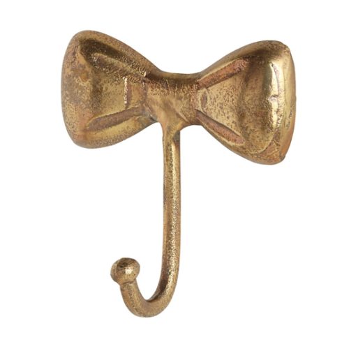 Little Bow Gold Metal Wall Hook, Set of 3