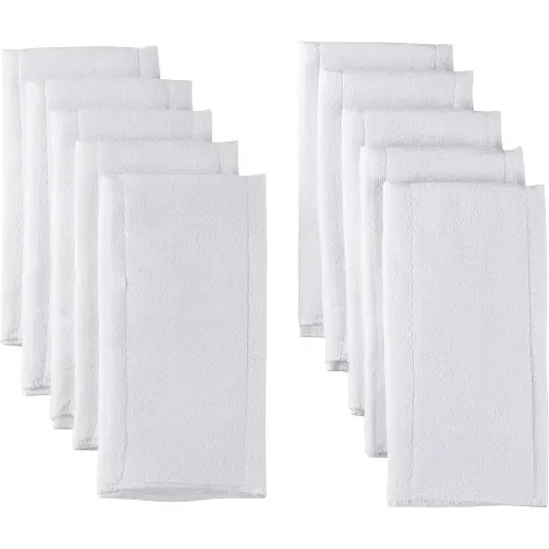 Gerber Unisex Baby Boys Girls Birdseye Prefold Cloth Diapers Multipack White Premiun 3-Ply 10 Pack