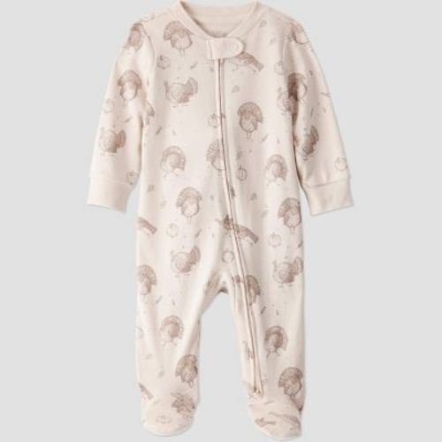 Little Planet By Carter's Organic Baby Thanksgiving Turkey Sleep N' Play - White Newborn