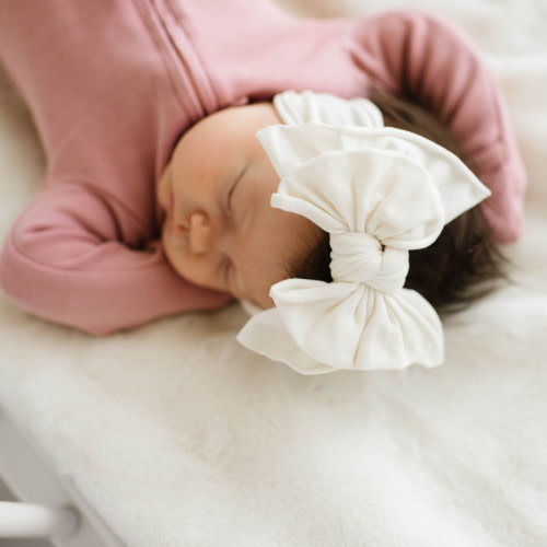 Baby Bling Fab-Bow-Lous Bow - Ivory
