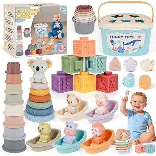 Montessori Baby Toy for Infant 6-18 Months Learning Sensory Toy 6-12 Months