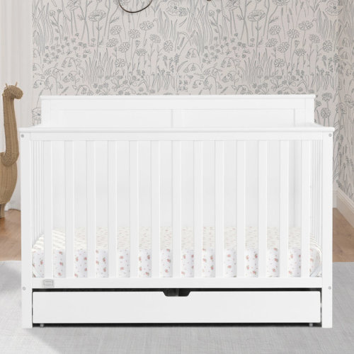 Simmons Kids Logan 6-In-1 Convertible Crib With Underdrawer & Reviews | Wayfair