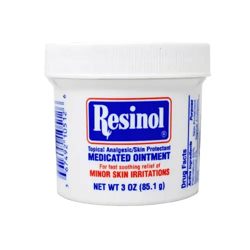 Resinol Medicated Ointment For Itch Relief And Protection Of Skin Rashes and Irritations, 3 Ounce Jar (Pack of 1)