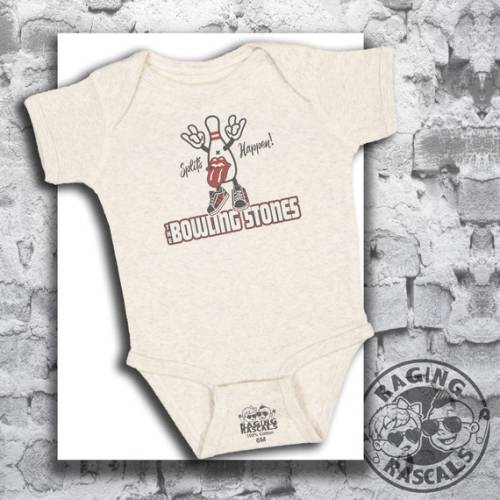 Infant Unisex the Bowling Stones Short Sleeve Baby - Etsy