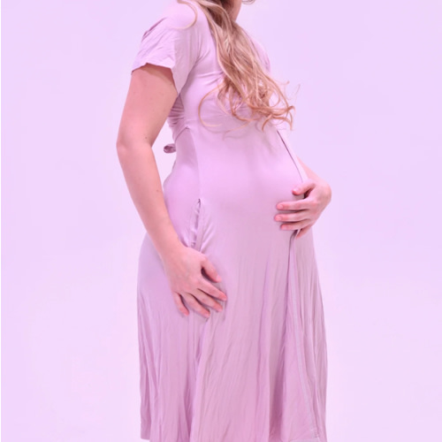 Cassidy Labor & Postpartum Gown Mauve – Lila