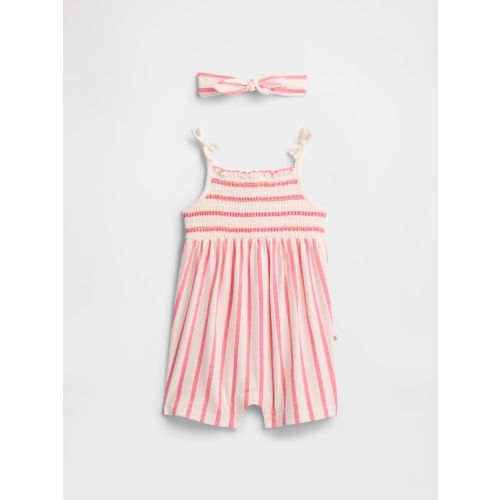 Baby Headband Romper Outfit Set
