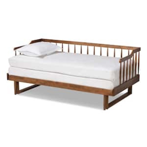 Muriel Walnut Twin to King Expandable Daybed
