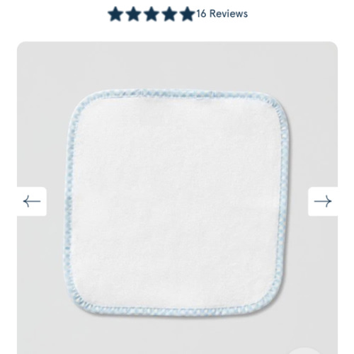 Monogrammed Baby Washcloths (pair) | Weezie Towels