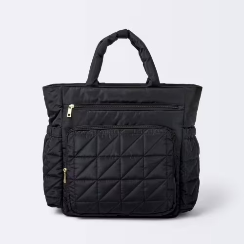 Quilted Diaper Backpack Tote - Cloud Island™