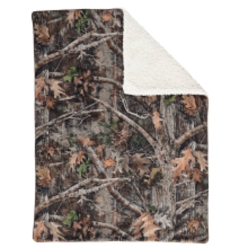 Bass Pro Shops TrueTimber Camo Printed Sherpa-Lined Baby Blanket