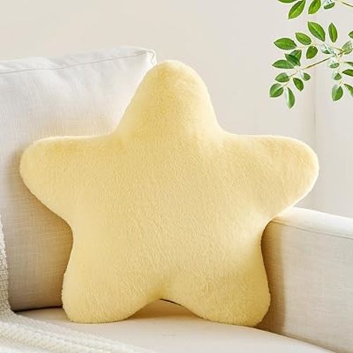 CANGHI Yellow Star Pillow 15.7 Inch Throw Pillow
