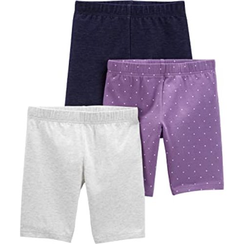 Simple Joys by Carter's Babies, Toddlers, and Girls' Bike Shorts, Pack of 3