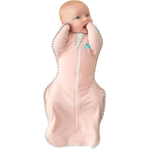 Love to Dream Swaddle UP Self-Soothing Sleep Sack 13-19 lbs., Dramatically Better Sleep, Snug Fit Calms Startle Reflex, 1.0 TOG, Dusty Pink, Medium