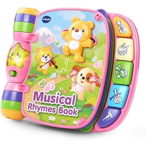 VTech Musical Rhymes Book, Pink - Standard Packaging
