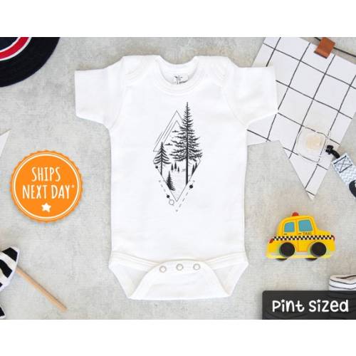 Modern Woods Baby Onesie® Hiking Baby Onesie® Nature Lover - Etsy