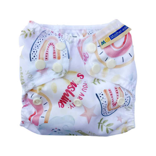 AIO Cloth Diaper - Newborn - Mother-ease Wizard Uno - Natural Cotton