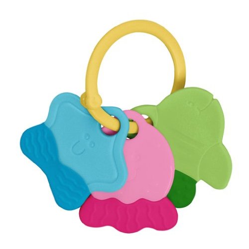 green sprouts Teething Keys | Encourages whole learning | Durable material made from safer plastic, Easy to hold & shake, Playful rattle sound