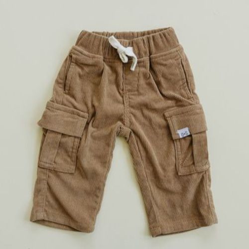Kids Corbin Corduroy Pants Brown 3-6M - Olive + Scout