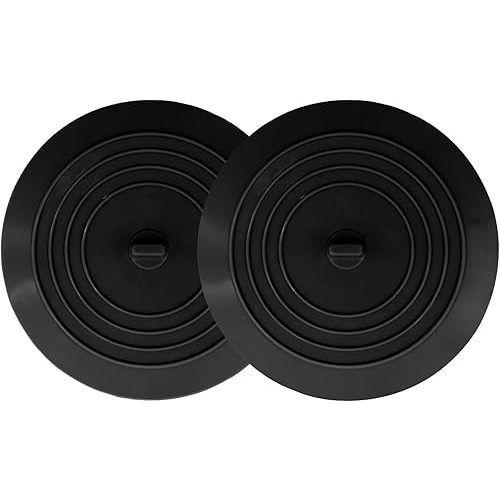 V-TOP Bathtub Drain Stopper 2 Pack, 5 inches Silicone Tub Stopper Shower Drain Cover, Bath Tub Plug Hair Stopper,Universal Flat Suction Renter Friendly Bath Accessories