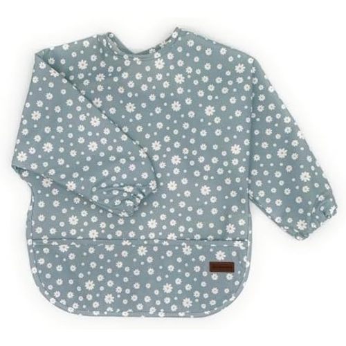 Long sleeve Bib for Girl Boy Baby Toddler 6-24 M Essential Must Have for Eating Feeding Baby Led Weaning Mess Free