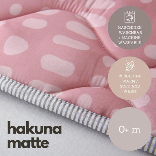 Quilted Playmat: Pink & Dots - 50" Square, Soft Padded Floor Blanket - Hamburg Merchants | Maisonette