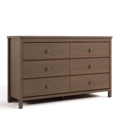 Storkcraft Alpine 6-Drawer Dresser Hazelnut