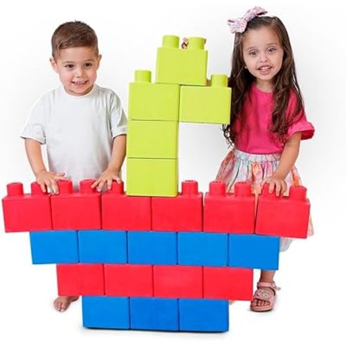 | Foam Building Blocks | Large | Like Learning Resources, Creative, Safe and Fun Toy | for Kids | MAX 24 Pieces