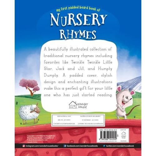 Nursery Rhymes Board Book: Illustrated Classic Nursery Rhymes (My First Book series)