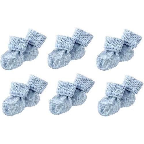 Nurses Choice 6 Pack Cotton Unisex Baby Socks (3-6 Months)
