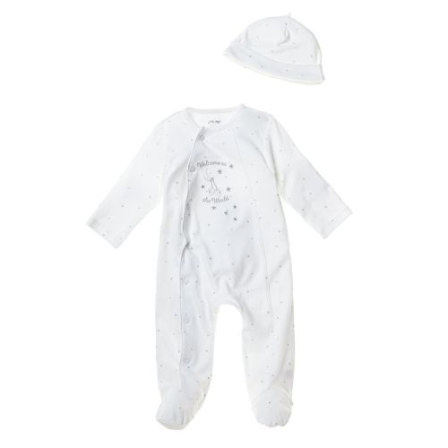 Little Me Baby Welcome World Footed Coverall
