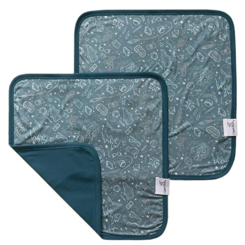 Copper Pearl Baby Security Blanket Set of 2 - Portable Size for Self-Soothing On-The-Go, Ideal Baby Blankets for Boys and Girls, Ultra-Soft, and Gift-Ready Loveys - Hogwarts™