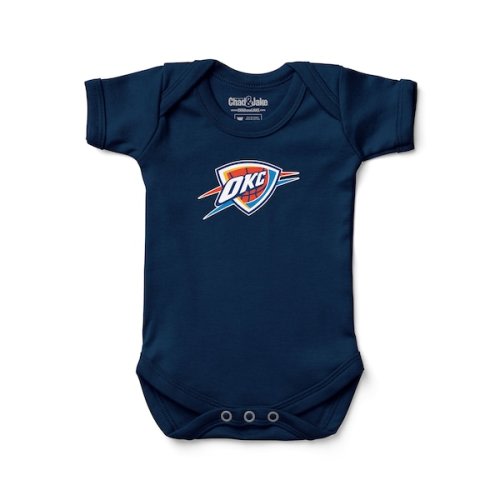 Newborn & Infant Oklahoma City Thunder Chad & Jake Navy Primary Logo Bodysuit