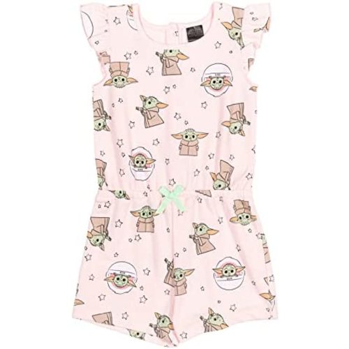 STAR WARS The Mandalorian The Child Girls Sleeveless Romper Infant to Big Kid