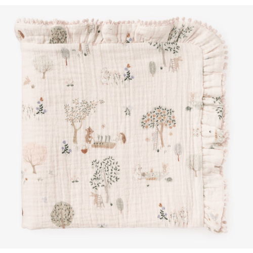 Garden Picnic Organic Muslin Security Blanket – Elegant Baby