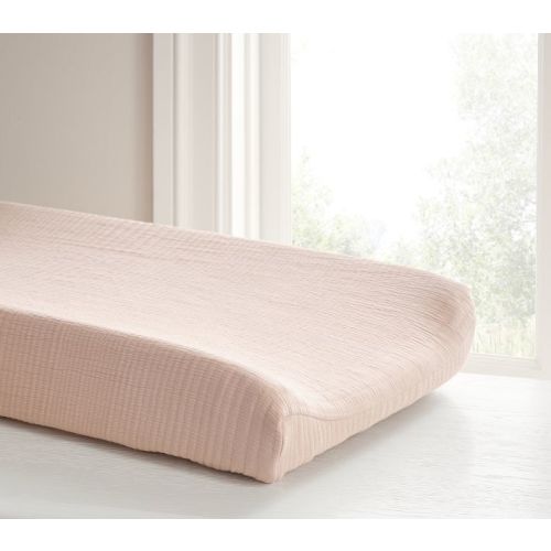 west elm x pbk Organic Matelasse Changing Pad Cover