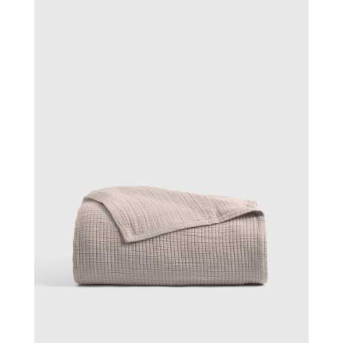 Organic Ribbed Cotton Coverlet